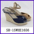 Fashion T strap plate-forme à bas prix chaussure femme plate-forme plate-forme plate-forme chaussures